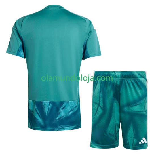 Camisola Alemanha Guarda-redes Criança Equipamento Primeiro Copa do Mundo 2026 Manga Curta